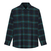 诺帝卡 Nautica Tailored 100%棉加厚磨毛 男士格子衬衫