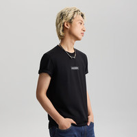 Lee 26春夏新品标准版圆领长方形Logo印花男短袖T恤潮