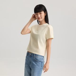 Lee 26夏季舒适版圆领Logo印花女短袖T恤