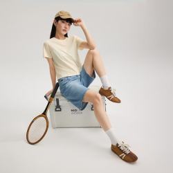 Lee 26夏季新款舒适版圆领Logo印花女短袖T恤