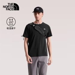 北面 夏季新款圆领透气速干T恤