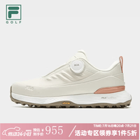 FILA 挥速2|高尔夫球鞋女鞋防水轻盈回弹运动鞋-五折 豆腐白-TF 38.5