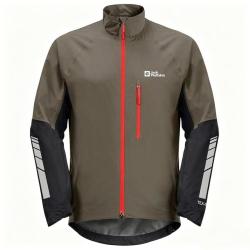 Jack Wolfskin 字母Logo印花拼接撞色户外拉链户外外套（欧码）