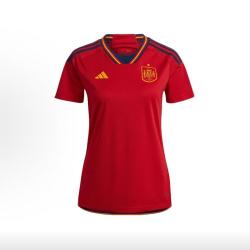 adidas 西班牙国家主场球衣拼色条纹复古球衣 女款