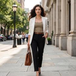 ZARA 通勤职业 女士长裤