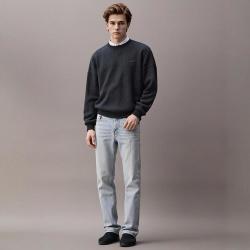 alexanderwang ALEXANDER WANG 亚历山大王 男士休闲宽松纯棉直筒拼接牛仔裤