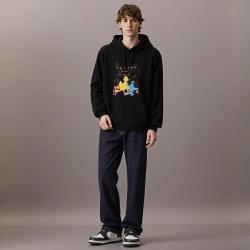 adidas NEO 连帽长袖卫衣男装时尚潮流运动休闲舒适针织套头衫