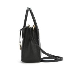 MICHAEL KORS 老花拼色 女士单肩斜挎手提包  黑色35S1GM9M2L-001 中包