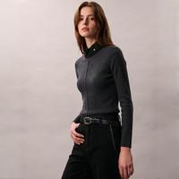 限尺码：LANVIN 女士春秋款绵羊毛套头休闲针织衫