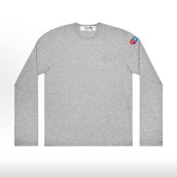 COMME des GARÇONS COMME des GARCONS CDG Play 纯色圆领套头宽松长袖针织衫 男女同款