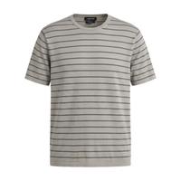 Massimo Dutti 男式时尚潮流简约条纹百搭纯棉短袖套头T恤日常休闲