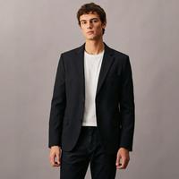 Massimo Dutti 男含羊毛带垫肩商务通勤易打理西服外套
