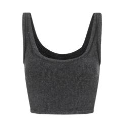 alexanderwang ALEXANDER WANG 女士绵羊毛卷边加厚保暖针织背心