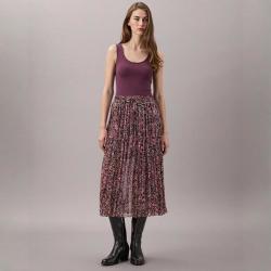 Scotch & Soda SCOTCH&SODA 时尚百搭混色褶皱印花A字长半裙