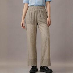 ZARA 时尚女式显瘦宽松舒适高腰慵懒简约薄款休闲裤