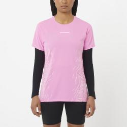 萨洛蒙 SENSE AERO SS TEE GFX 女士运动短袖T恤