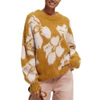 Scotch & Soda SCOTCH&SODA 简约时尚宽松针织花卉针织圆领毛衣