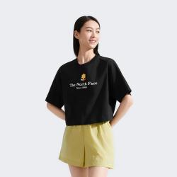 北面 短袖T恤女户外休闲时尚短款圆领t 8DCE