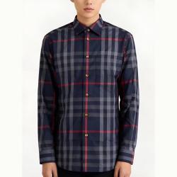 BURBERRY CLAVERDON LS CHK 男式经典潮流时尚格纹衬衫
