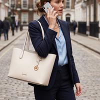MICHAEL KORS Arden大号鹅卵石纹皮革手提包