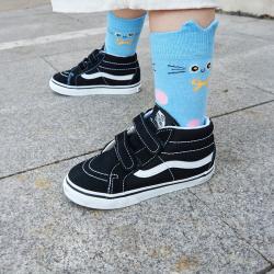 VANS 官方 SK8-Mid V易穿魔术贴小童板鞋运动鞋BMX小轮车
