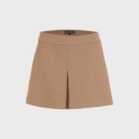 ZARA 女式撞色千鸟格休闲舒适轻商务通勤A字半截裙短裙