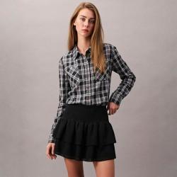 ZARA 女士时尚潮流纯色简约日常百搭休闲半截裙蛋糕裙