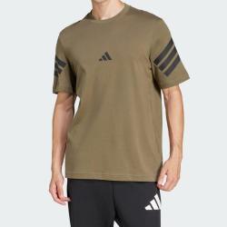 adidas 男款logo印花圆领套头T恤