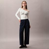 ZARA 女士时尚潮流纯色简约日常百搭设计感休闲宽松长裤