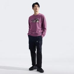 北面 卫衣情侣款户外舒适毛圈圆领套头衫8EJ3