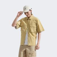 北面 工装短袖衬衫男户外翻领上衣8C0W