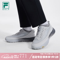 FILA 逸速1+|高尔夫球鞋男鞋2026夏新款透气软钉运动鞋-五折 蘑菇灰色-OM 40.5