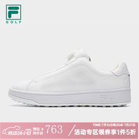 FILA 1911|许龙一FILA斐乐高尔夫球鞋男鞋软钉鞋牛皮高球鞋-五折 斐乐白-WT 41