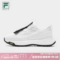 FILA 逸速1+|何沐妮高尔夫球鞋女鞋2026夏新款透气软钉运动鞋-五折 明亮白-BC 37.5