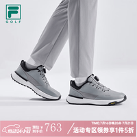 FILA DRIVEX逸速1+许龙一同款软钉高尔夫球鞋男鞋运动鞋男-五折 灰/骏马黑-UB 43
