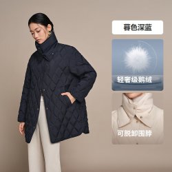 波司登 秋季女极简主义小香风商务高智感轻薄羽绒服