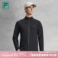 FILA 官方男士针织长袖外套2026夏季新款高尔夫运动防晒上衣-五折 传奇蓝-NV XL 180/100A/XL