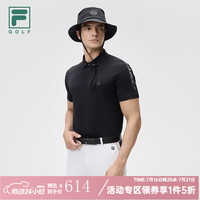FILA 官方男子针织短袖POLO衫高尔夫运动基础上衣-五折 传奇蓝-NV L