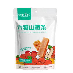 口水芽儿 蓝莓六物陈皮原味山楂条水果条儿童成人办公室零食120g