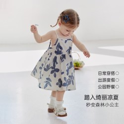巴厘小猪 女宝宝吊带连衣裙
