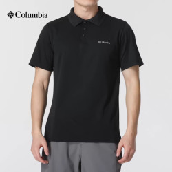 Columbia 2026春夏新品户外男子透气速干轻薄翻领运动短袖t恤POLO衫