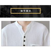 Maxheal 高端冰丝薄款夏季休闲套装男2026新款高级感V领宽松弹力两件套男 高端定制