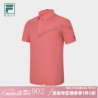 FILA 男子针织短袖POLO衫 2024夏新款 高尔夫运动防晒上衣