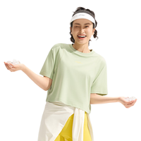 李宁 ATSU586 冰感速干 女款圆领宽松运动T恤
