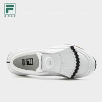 FILA斐乐 逸速1+高尔夫球鞋 透气软钉 明亮白 37.5