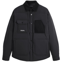 太平鸟 衬衫式羽绒服 黑色 4XL 男士