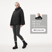 坦博尔 TBF330258A 轻薄连帽羽绒服 黑色 L(170)