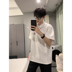 7家优品 短袖polo衫t恤男士夏季新款cleanfit美式重磅宽松痞帅半袖上衣男 JTXF-T508灰色 XL