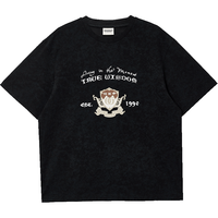 JACK&JONES 杰克琼斯 纯棉复古蜡染圆领短袖T恤