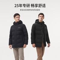 坦博尔 TA241585 加厚保暖可脱卸帽 黑色 2XL 男士羽绒服